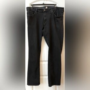 Agave Mens Black Denim Straight Leg Jeans